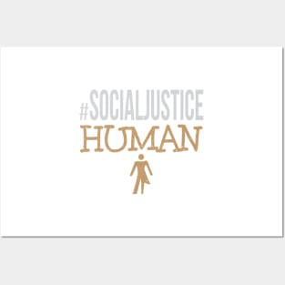 #SocialJustice Human - Hashtag for the Resistance Posters and Art